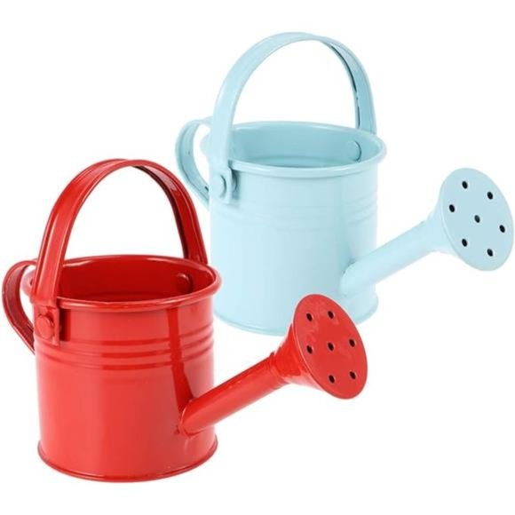 2pcs Watering Can Bucket for Garden Outdoor Watering (Red and Light Blue) - Picture 6 of 8